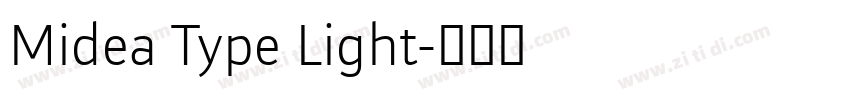 Midea Type Light字体转换